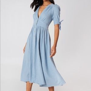Free People Love of My Life Midi Dress NWT Sz M Bl